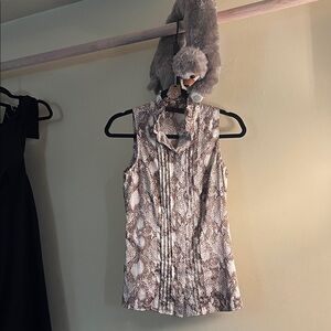 The Limited Snake Print Sleeveless Top